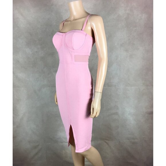 Barbiecore Pink Bodycon Party Dress NEW MEDIUM - Picture 11 of 11